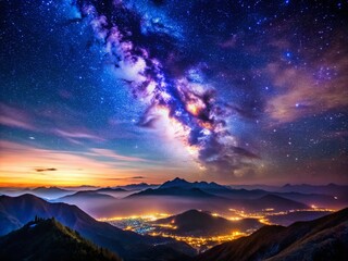 Fototapeta premium Inspiring Night Photography for Uplifting Social Media Posts