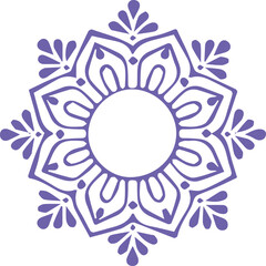 Beautiful flower art and mandala vector design