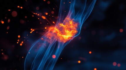 Fototapeta premium Detailed Heatmap of Athlete's Leg