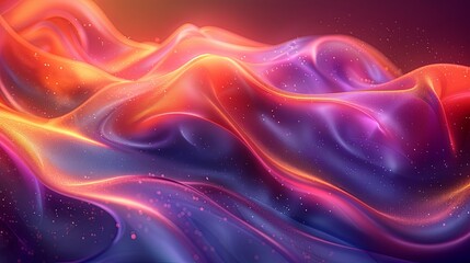 A simple name for this image could be Flowing Blue Smoke with Curved Light Patterns