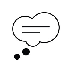 Speech Bubble vector icons stock illustration