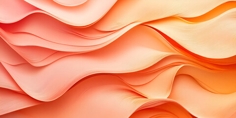 Fototapeta premium Vibrant Colorful Wave Design in Orange and Pink Tones
