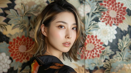 Fototapeta premium 若い女性のビューティーイメージ ポートレート