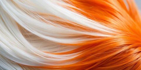Minimalist Portrait of Orange and White Hair in Natural Light