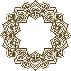 Beautiful flower art and mandala vector design