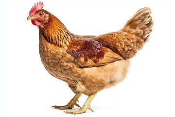 Fototapeta premium southern cassowary - Casuarius casuarius - the third tallest and second heaviest living bird, smaller only than the ostrich and emu. isolated on white background