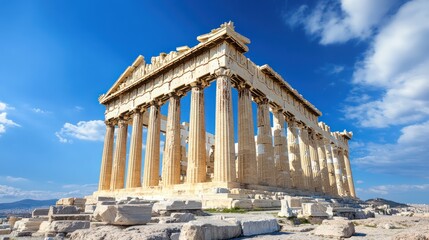 Obraz premium The Majestic Acropolis of Athens