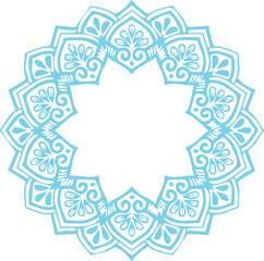 Beautiful flower art and mandala vector design