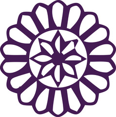 Beautiful flower art and mandala vector design