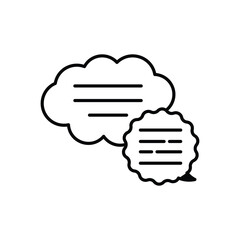 Speech Bubble vector icons stock illustration