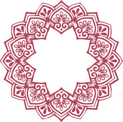 Beautiful flower art and mandala vector design