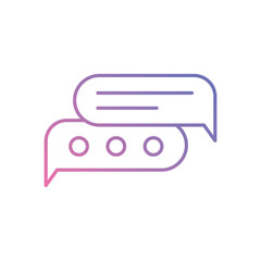 Fototapeta premium Chat vector icons stock illustration