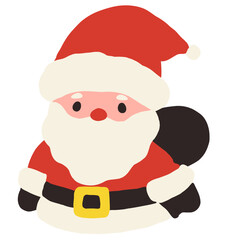Santa claus hand drawn illustration