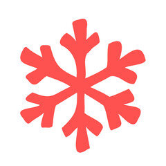 Snowflake hand drawn illustration