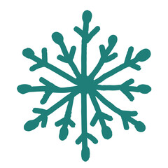 Snowflake hand drawn illustration