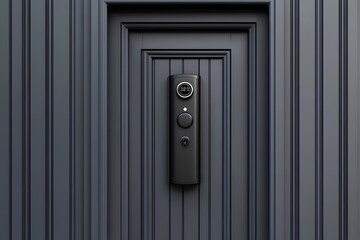 A modern doorbell with sleek design