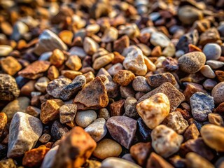 Fototapeta premium Sharp Gravelstone: Nature's Intricate Textures and Patterns in Documentary Photography