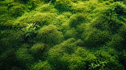 Close-up of Lush Green Moss
