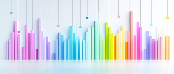 Obraz premium Colorful Flat Design Project Timeline Visual