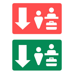 check in  segnale, anche per Avvertenza di pericolo e segnali di avvertimento fondo trasparente 