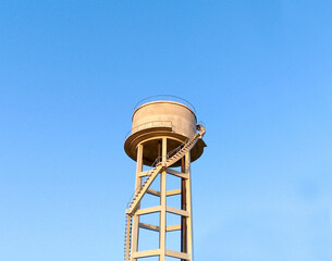Low angle shot of municipal water tank