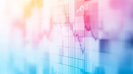 Obraz premium Delicate Watercolor Gantt Chart Illustration