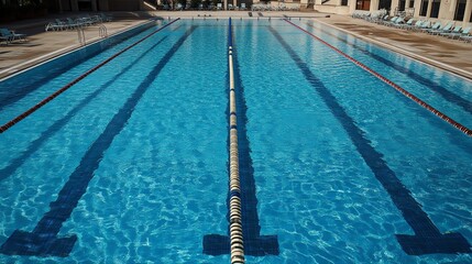 Obraz premium Swimming pool with clear blue water