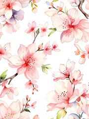 Cherry Blossom Sakura Flower Pattern