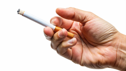 hand with cigarette