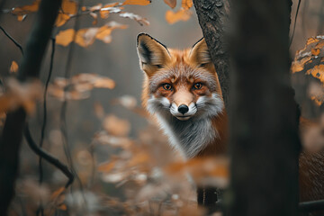 Fototapeta premium Beautiful animal in natural habitat made with generative AI technology