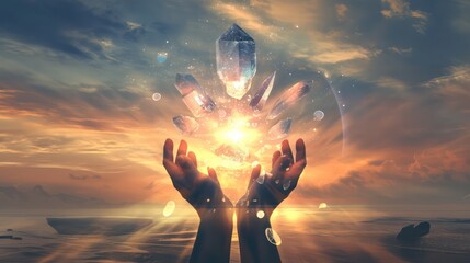 Past life regression supported by crystals, offering energetic alignment and spiritual insight.