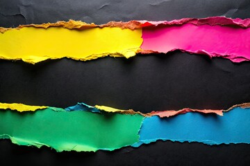 Crinkled black paper featuring space for your graphics or text, ideal for dynamic creative designs and marketing projects that seek an eye-catching visual appeal.