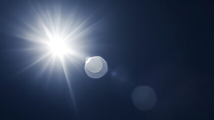Obraz premium Real lens flare effect with natural imperfections on dark background, creating unique light streaks and highlights for abstract visual effects and creative use in film or digital projects