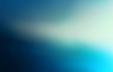 An abstract design with blurred lines and a gradient of blue, teal, and white.