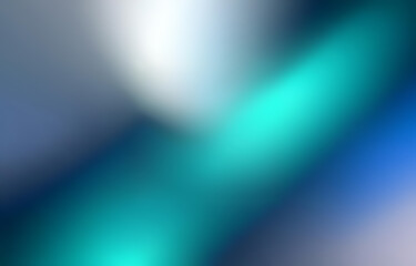 Obraz premium An abstract design with blurred lines and a gradient of blue, teal, and white.