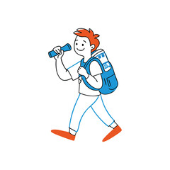 illustration of a man running