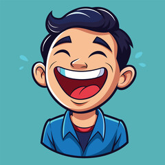 Smiling face vector 
