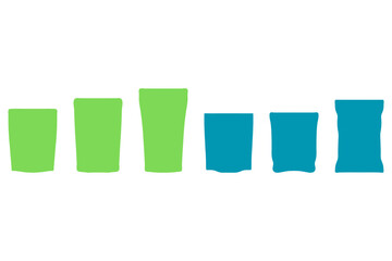 Simple snack illustration design set