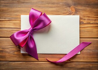 Elegant blank notes, complete with a ribbon, serve as perfect invitations, greeting cards, or personal messages. Add a touch of refinement to your table.