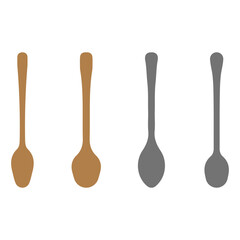 Simple spoon illustration design set
