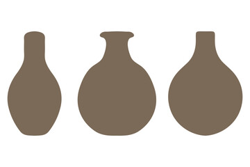 Simple vase pottery design set