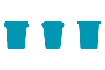 Simple glass illustration design set