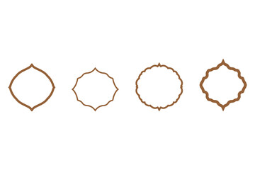 Decorative ornament frame design set