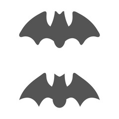 Bat animal silhouette design set