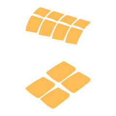 Simple slice tofu illustration design set