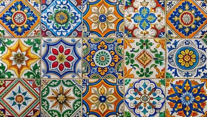 Elevate your home design with vintage ceramic tiles. Featuring intricate patterns, these decorative pieces are ideal for enhancing both walls and floors creatively.