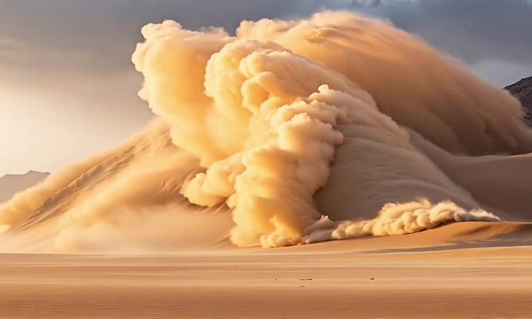 sandstorm in the desert