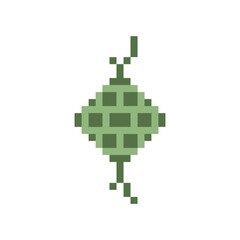 Fototapeta premium ketupat for Eid pixel art