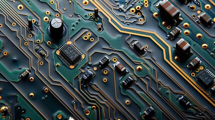 Fototapeta premium Circuit Board Fractal Fusion 