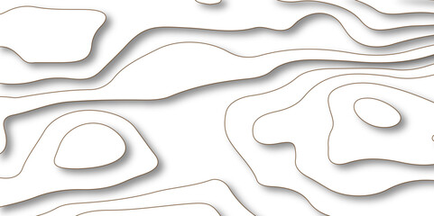 geometric papercut wave shape abstract white background, vector illustration 3d papercut wave line geometric curved white background, Topographic map. Abstract white background with golden gradient To